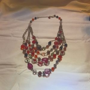 Lia Sophia  multi strand necklace